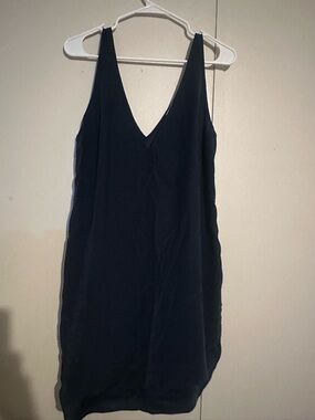 Amanda Uprichard Black Slip Mini Dress